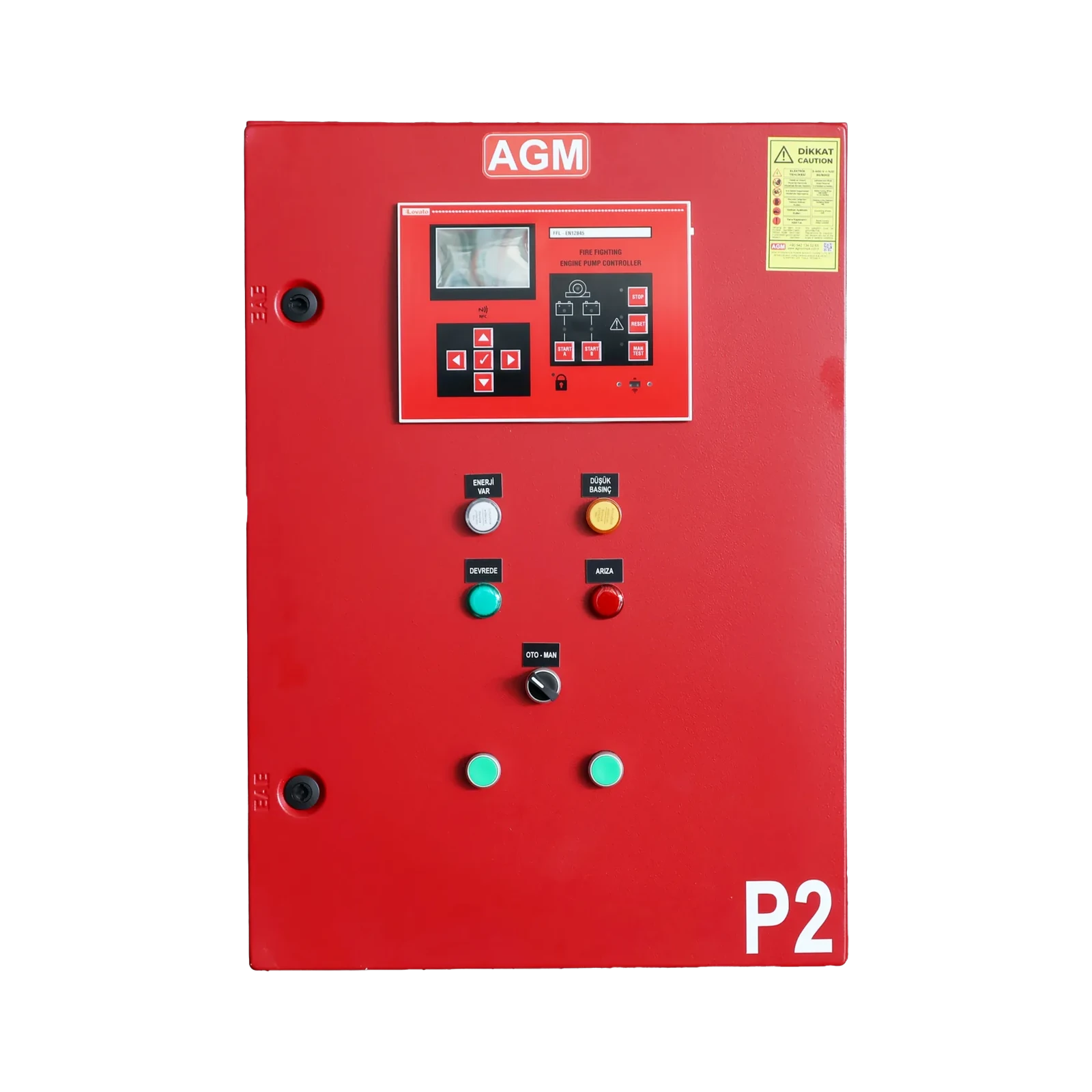 AGM NFPA 20 Dizel Motorlu Yangın Pompası Kontrol Panosu